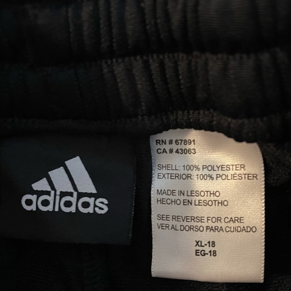 2 Adidas Teen Warm ups - Picture 2 of 3